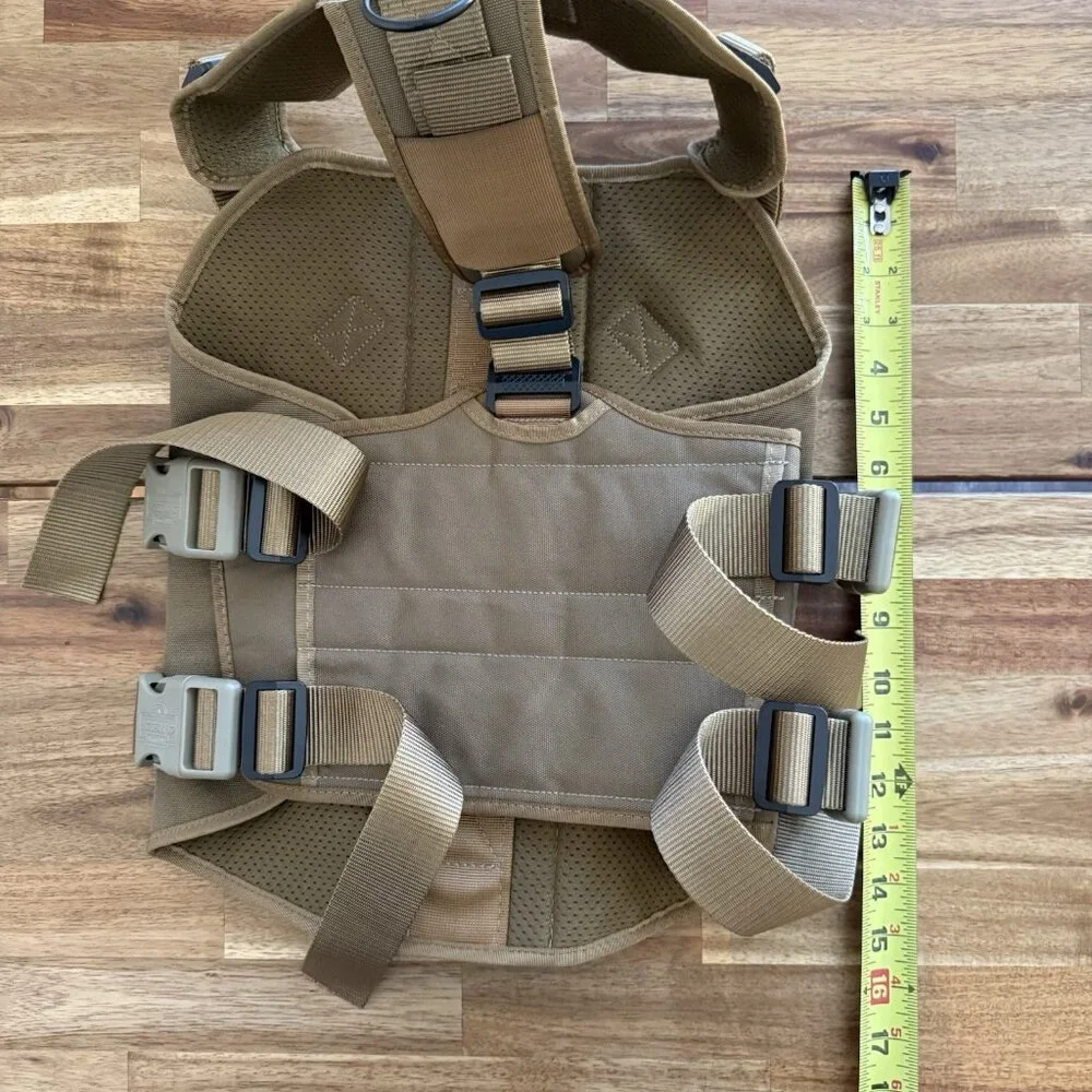 ICEFANG Tactical Dog Operation Harness Buckle,Dog Molle Vest Handle Size XL NWOT